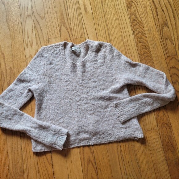 Abercrombie & Fitch Womens Wool-Mohair Blend Sweater Light Pink Size M - Picture 3 of 4